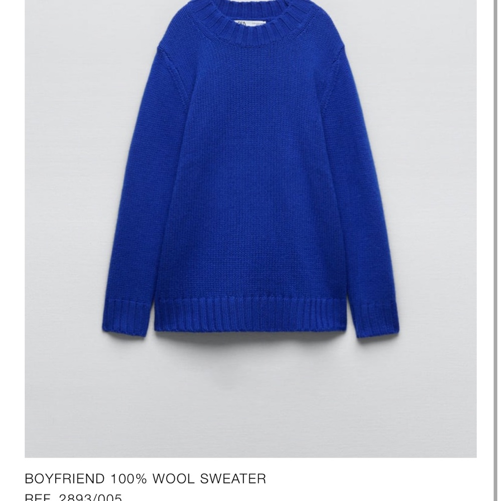 NWT Zara 100% wool sweater